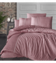 Комплект постельного белья Deluxe Satin First Choice - First Choice - DLX-216 MODALİFE CORAL - Евро - Розовый - изображение 1