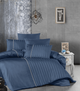 Комплект постільної білизни Deluxe Satin Dark Series First Choice - First Choice - DLX-201 MODALİFE DENİM - Євро - Синій - зображення 1