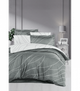 Комплект постільної білизни Satin Cotton First Choice - First Choice - S-493 MESİ MOON MİST - Полуторний - Темно-сірий - зображення 1