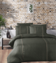 Комплект постельного белья Deluxe Ranforce Dark Series First Choice - First Choice - RDLX-156 ELEGANT DARK GREEN - Евро - Темно-зеленый - изображение 1