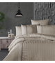 Комплект постельного белья Deluxe Satin First Choice - First Choice - DLX-213 MODALİFE CAPPUCCİNO - Евро - Бежевый - изображение 1