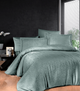 Комплект постельного белья Jacquard Satin Dark Series First Choice - First Choice - JS-122 Misra Moonmist - Евро - Светло-зеленый - изображение 1