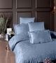 Комплект постельного белья Jacquard Satin First Choice - First Choice - JS-219 Stesha Dusty Blue - Евро - Голубой - изображение 1