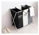 Складная бельевая корзина с тремя отделениями для белья на 120 л Laundry RD-3045 - изображение 1