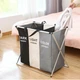 Складная бельевая корзина с тремя отделениями для белья на 120 л Laundry RD-3045 - изображение 4