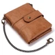 Кожаный кошелек портмоне Vintage Pro с RFID защитой, мужской - Светло-коричневый - изображение 2