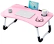 Столик для ноутбука с подстаканником и подставкой для планшета UFT T36 Pink - изображение 1