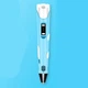 3D ручка c LCD дисплеем 3DPen Hot Draw 3 Blue+Досточка+Ножницы+Комплект эко пластика для рисования 209 метров - изображение 14