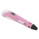 3D ручка з LCD дисплеєм 3DPen Hot Draw 3 Pink+Досточка+Ножиці+Комплект еко пластику для малювання 159 метрів - зображення 1