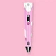 3D ручка c LCD дисплеем 3DPen Hot Draw 3 Pink+Досточка+Ножницы+Комплект эко пластика для рисования 249 метров - изображение 12