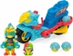 Ігрова фігурка Super Zings Neon Power Vehicle Turbo Ice Super Things Автомобіль Turbo Ice + фігурки, серія 11 (23150) - зображення 2