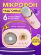 Міні караоке, Бездротова колонка портативна з мікрофоном Bluetooth колонка колонка набір караоке Pulse Platinum C20 Plus (рожевий) - зображення 1