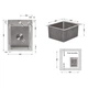 Мойка для кухни интегрированная Lidz Handmade H4050 (LDH4050BRU39258) Brushed Steel 3,0/1,0 мм - изображение 2