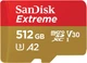 Карта пам'ятi MicroSDXC512GB C10 UHS-I SanDisk Extreme V30 U3 R190/W130MB/s + SD (SDSQXAV-512G-GN6MA) - изображение 1