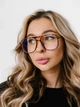 Солнцезащитные очки No Brand авиатор Pilot имиджевые прозрачные леопардовые коричневые - изображение 4