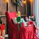 Новогодняя игрушка фигурка украшение для елки на полку с персонажем Гринчем текстиль пластик 30 см (478955-Prob) Зеленый - изображение 3
