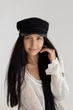 Кепи с козырьком из кашемира D.Hats черная со шнуровкой - изображение 5