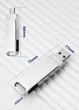 Флеш память USB Longxinda LXD-101-128 128GB USB 3.1 + Type-C Silver - изображение 2