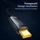Кабель Type-C на Type-C Baseus Explorer Series Auto Power-Off Data Cable (2m, 100W, 5A, 480 Mbps). Black - зображення 9