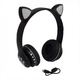 Беспроводные наушники Bluetooth Cat VIV-23 microSD с подсветкой чёрные - изображение 3
