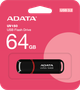 Флеш память USB ADATA UV150 64GB USB 3.2 Gen1 Black (AUV150-64G-RBK) - изображение 2