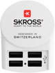 Ładowarka sieciowa Skross USB Charger 4x Type A 4.8 A White (1.302422) - obraz 2