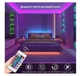 Світлодіодна стрічка гірлянда Voltronic LED RGB 5050 з Bluetooth додатком, від USB 5V, 5 метрів, водостійка - зображення 4