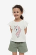 Футболка H&M 92см белый единорог 22041143864 - изображение 1