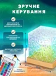 Настольная LED лампа ночник Проэктор Куб Северного Сияния 3D RGB светильник 16 цветов подсветки от USB с пультом - изображение 2