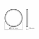 Потолочный LED светильник с декоративной подсветкой VIDEX круглый |18W, 4000K, 220V| Белый VL-DL3R-184W - изображение 4
