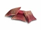 Комплект декоративних подушок Firanka Damask 50х30см 1шт 32х32см 1шт 41х41см 1шт бордовий із золотистим (п_0733) - зображення 2