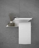 Подставка держатель для туалетной бумаги NC Home Cascade белый 110274 - изображение 2