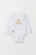 Боді H&M 62см білий 30077796259 - зображення 1