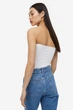 Топ H&M XS белый 1091177061 - изображение 2