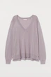 Джемпер H&M M светло сиреневый 709816832 - изображение 1