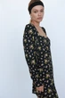 Сукня Zara XS чорний квіти 8431344330 - зображення 2