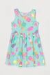 Платье H&M 98 104см бирюзовый принт 407870530 - изображение 1