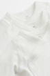 Боди (3шт) H&M 62см белый 507694298 - изображение 3