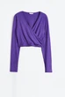 Блуза для вагітних H&M XS фіолетовий 10091112864 - зображення 1