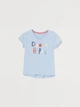 Футболка для сна H&M 110 116см голубой надписи 91252497901 - изображение 1