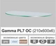 Полиця зі скла настінна навісна овальна Commus PL7 OC (210х600х6мм) - зображення 2