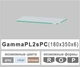 Полочка стекло настенная навесная прямоугольная Commus PL2s PC smart (180х350х6мм) - изображение 2