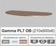Полиця зі скла настінна навісна овальна Commus PL7 OB (210х600х6мм) - зображення 2