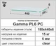 Скляна поличка настінна прямокутна Commus PL6 PC (180х440х6мм) - зображення 3