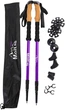 Треккинговые палки Moltis Relax MR-140 с системой Antishock, насадками и чехлом Purple (4865489210140) - изображение 3
