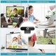 Веб камера WEB Camera W8A-BA 8Мп 4K із мікрофоном для відеодзвінків, запису, стриму, потокової трансляції відеоконференцій, з міні-штативом - зображення 2