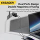Мережевий зарядний пристрій ESSAGER Pinchen 33W Travel Phone Charger USB A + TYPE C white (ECTAC-PCB02-P) - изображение 2