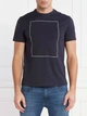 Футболка хлопковая длинная мужская Armani Exchange 547178395 XL Синяя (1159817171) - изображение 3