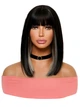 Парик черно-белый удлиненное каре Black/blonde, термоволокно DC Х 1105212 - изображение 4