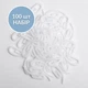 Крючки для штор, тюля и карнизов Сигма 100 шт пластик белый - изображение 2
